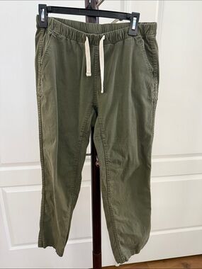 Roots Olive Green Drawstring Joggers